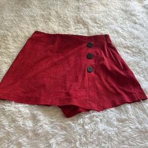 Zara‎ Faux Suede Red Skort Medium
